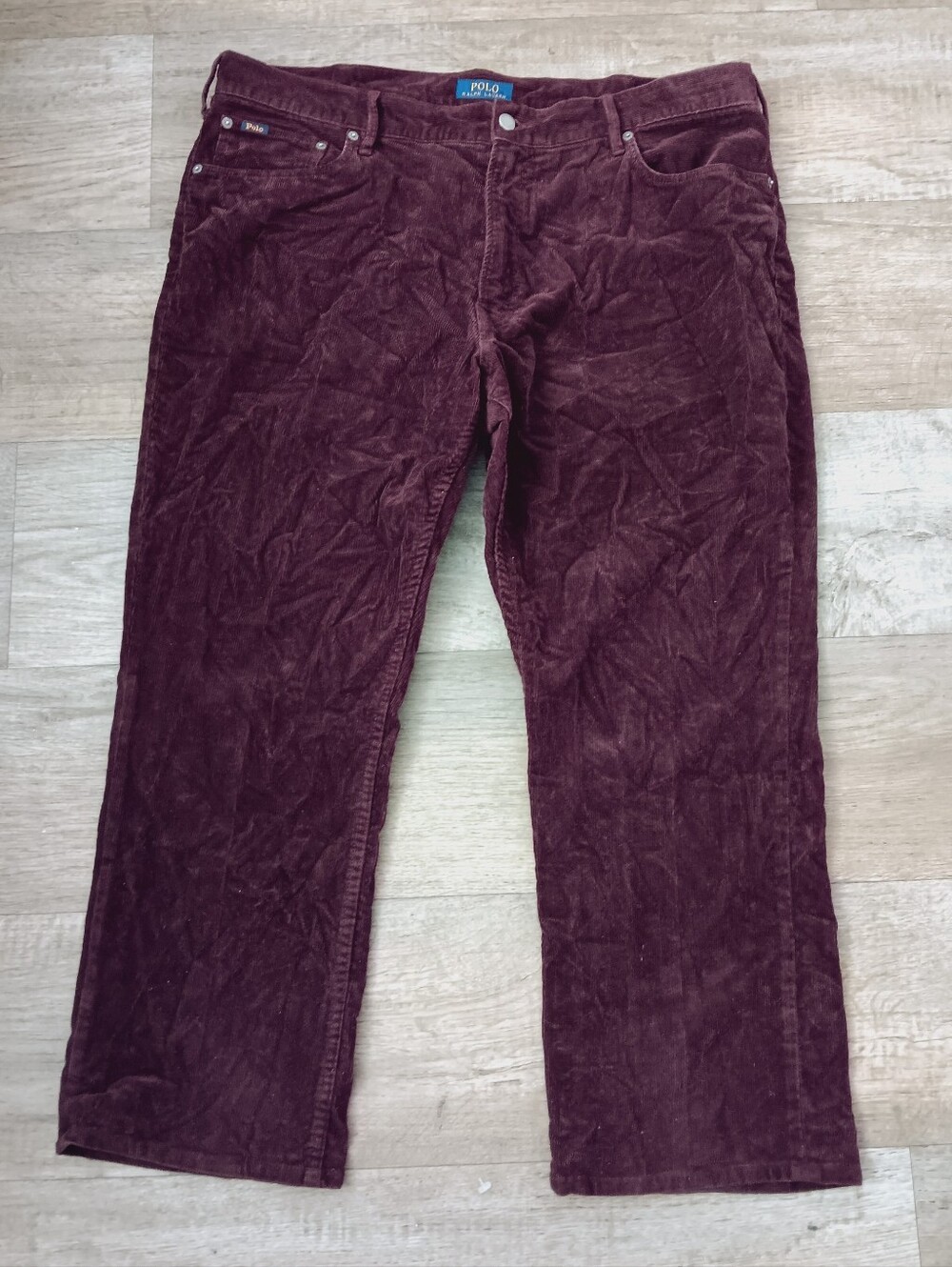Polo by Ralph Lauren Men's Burgundy Corduroy Pants 38x30